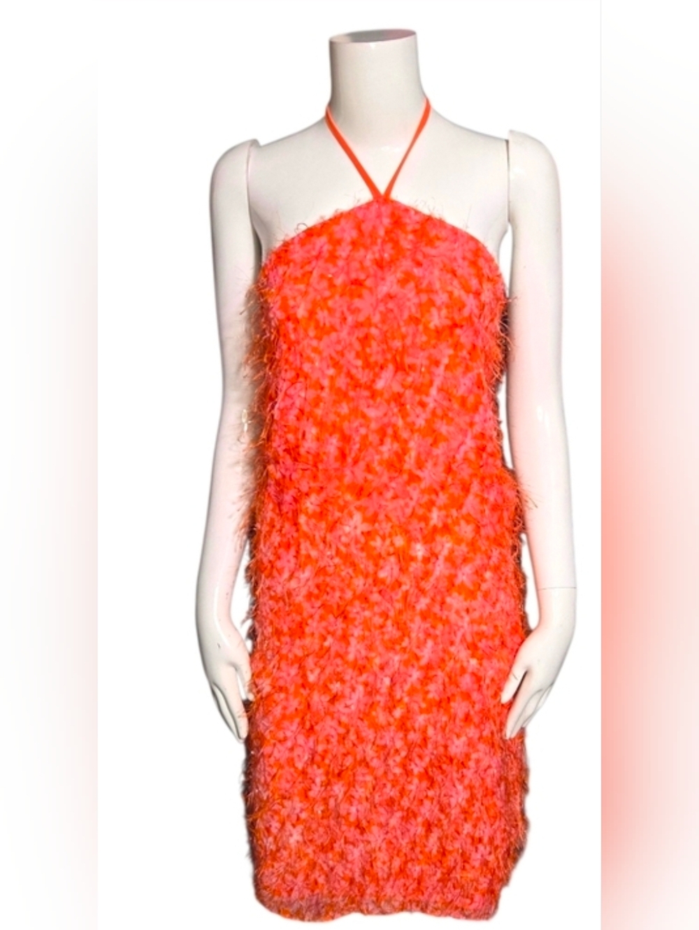 Wild Fable Orange Pink Textured Dress